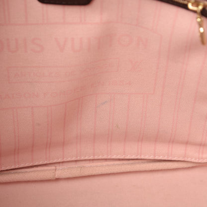 Louis Vuitton Damier Ebene Neo Neverfull MM Rose Ballerine 9 of 16