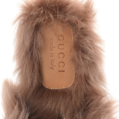 Gucci Velvet Fur Dragon Embroidered Mens Princetown Slippers 11 Zaffre Dark Zaffre 5 of 8