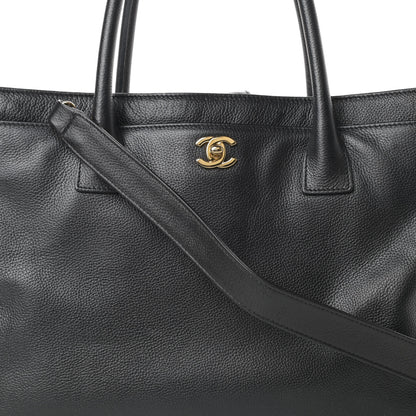 Chanel Calfskin Cerf Shopper Tote Black 10 of 14