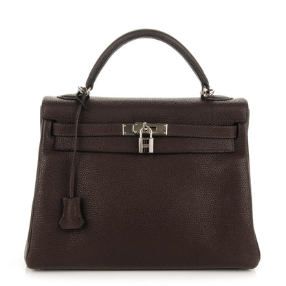 Hermes Togo Kelly Retourne 32 Chocolate 1 of 24