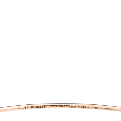 Hermes 18K Rose Gold Collier De Chien Rock Bracelet SH 3 of 3
