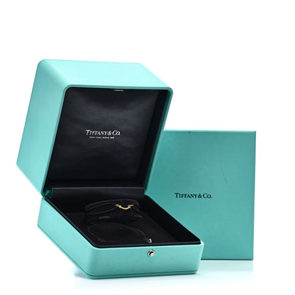 Tiffany 18K Yellow Gold Mini T Smile Cord Bracelet Black 4 of 4