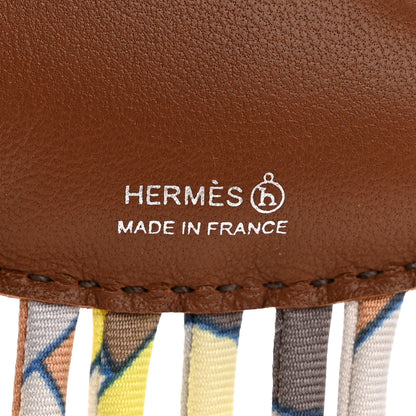 Hermes Swift Silk Twill Cord Cloud Bag Charm Noisette 3 of 4