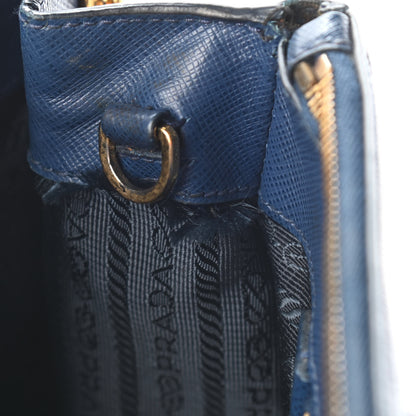 Prada Saffiano Lux Medium Tote Bluette 12 of 14