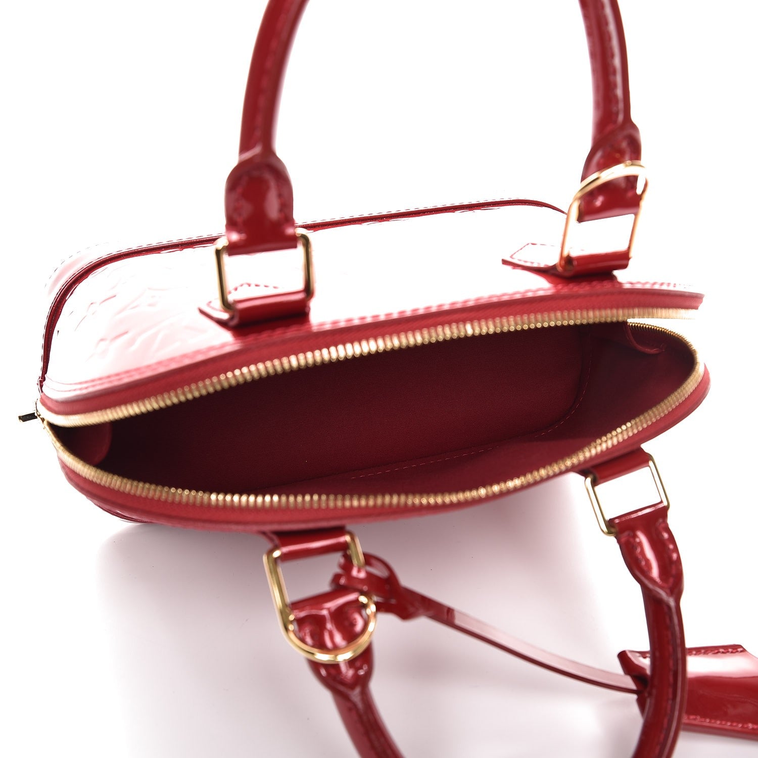 Louis Vuitton Vernis Alma BB Pomme D'Amour 6 of 8