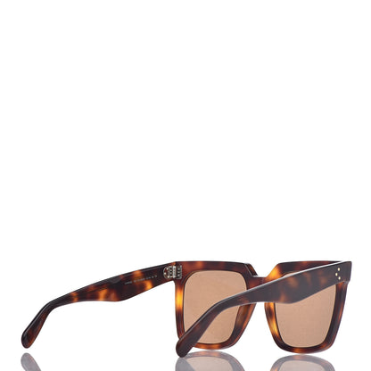 Celine Acetate Polarized Square Sunglasses CL 40055I Red Havana 7 of 16