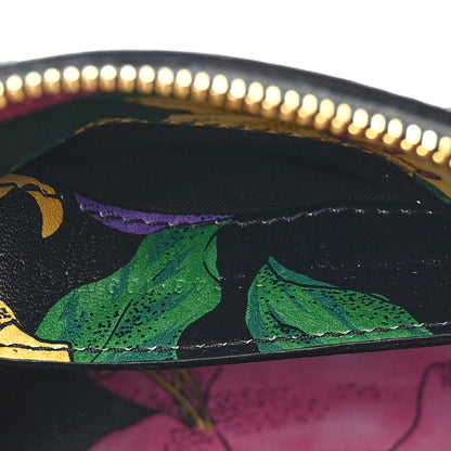Balenciaga Smooth Calfskin Lush Floral Print XXS Ville Top Handle Bag Black Multicolor 6 of 9