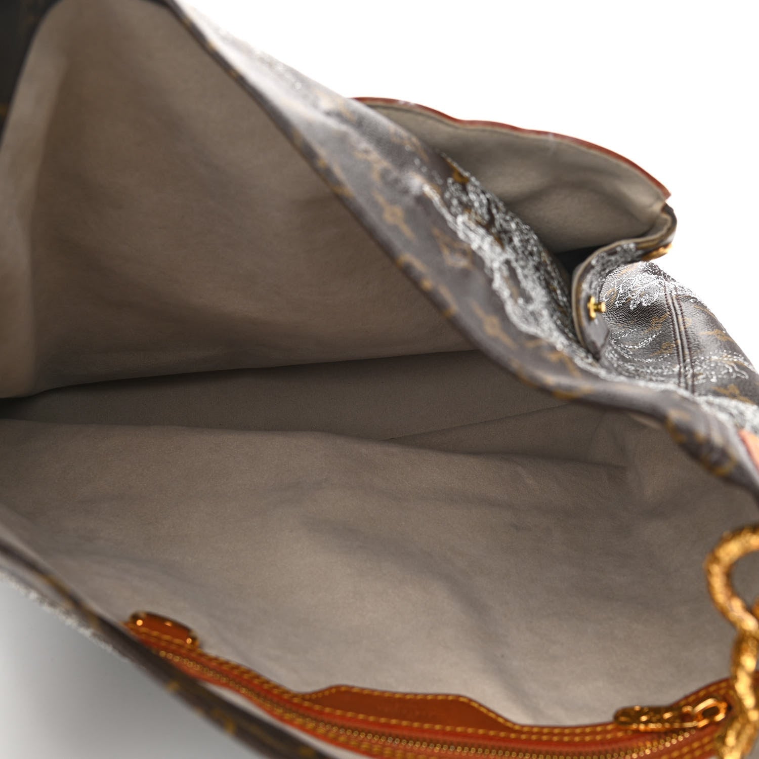 Louis Vuitton Monogram Dentelle Fersen Gold 4 of 8