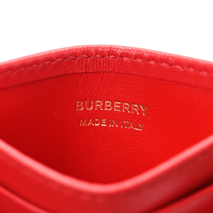 Burberry Lambskin Quilted Small Lola Card Holder Red 6 of 6