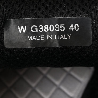 Chanel Nylon Suede Calfskin CC Sneakers 40 Black 9 of 11
