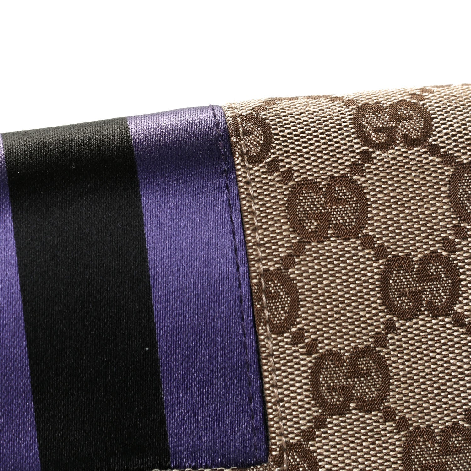 Gucci Tom Ford Monogram Horsebit Web Clutch Purple 7 of 7