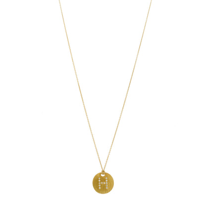 Roberto Coin 18K Yellow Gold Diamond Tiny Treasures Initial H Pendant Necklace 1 of 7