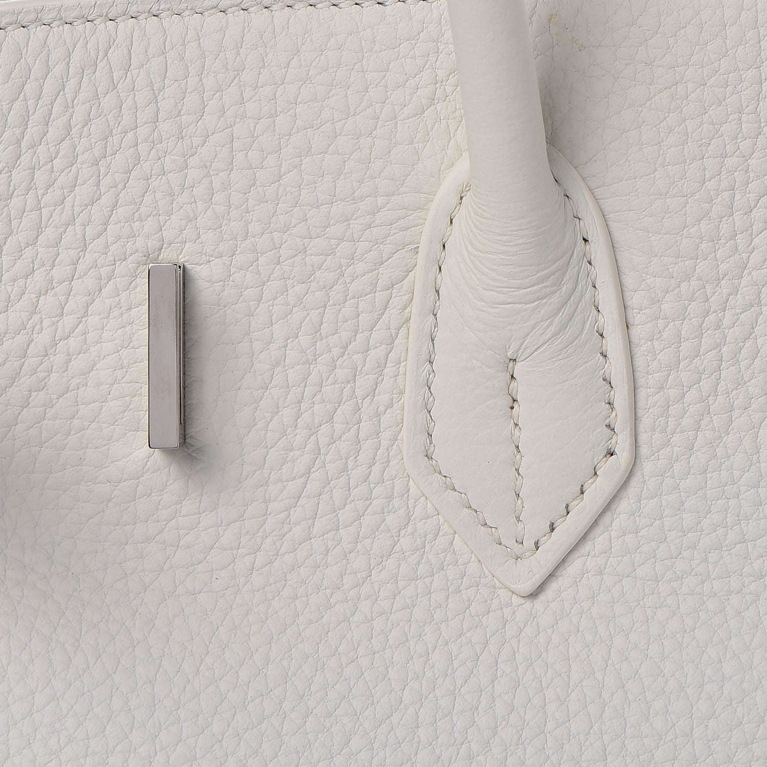 Hermes Taurillon Clemence Birkin 35 White 14 of 37