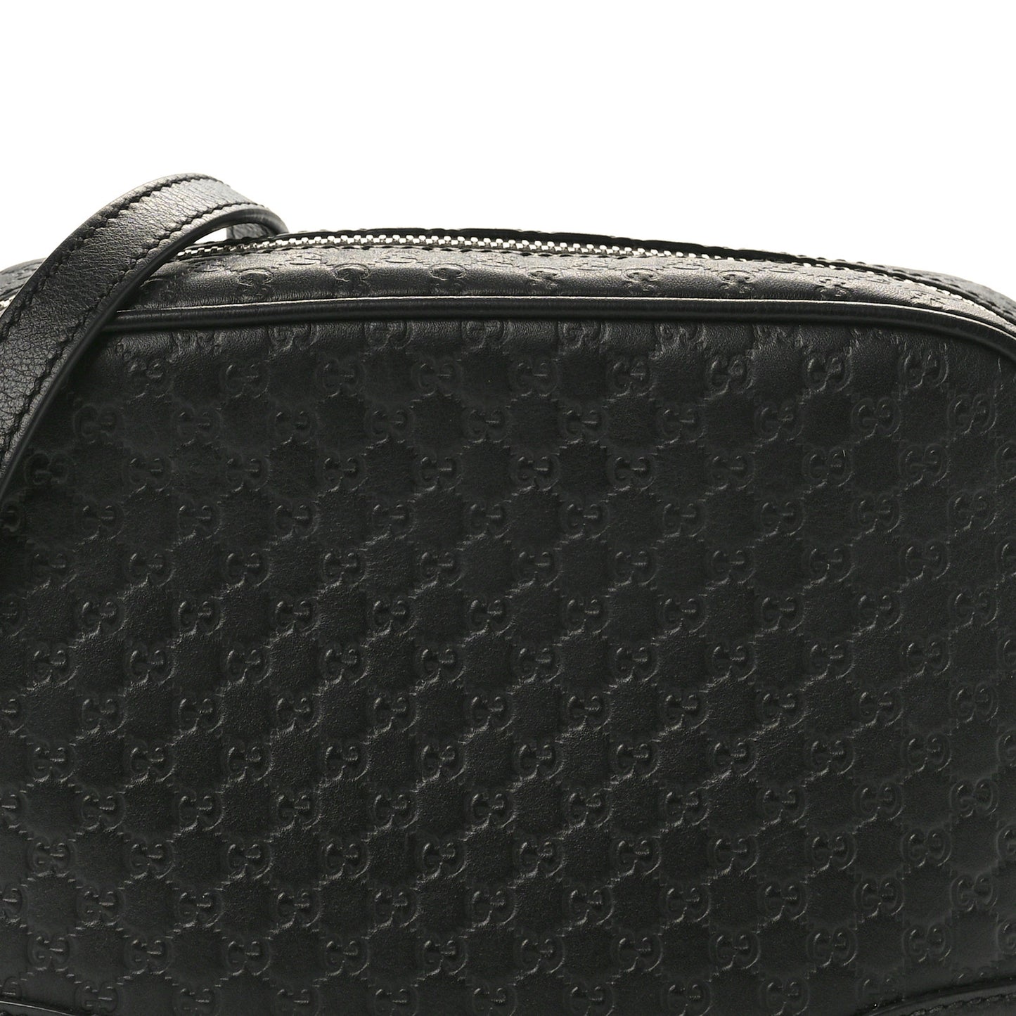 Microguccissima Mini Bree Messenger Bag Black