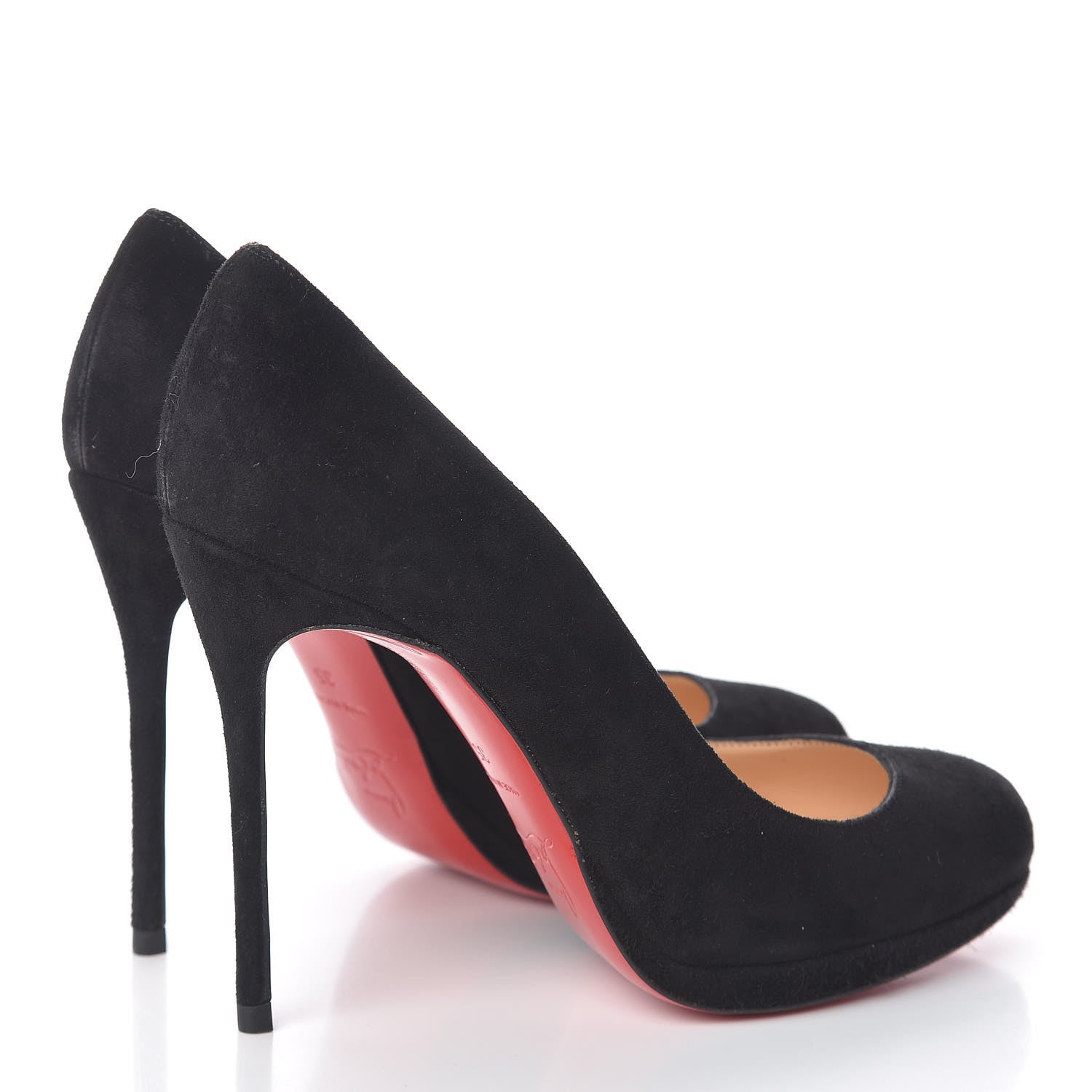 Christian Louboutin Suede Filo 120 Pumps 35 Black 4 of 17