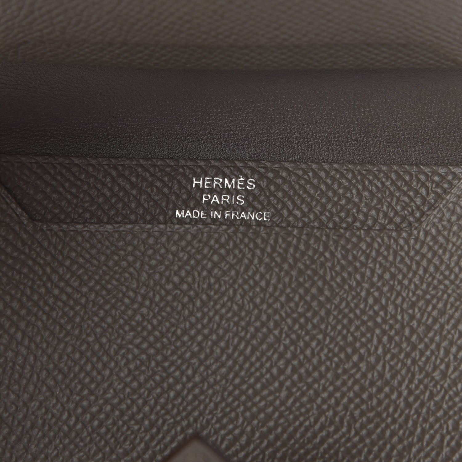Hermes Epsom Bearn Card Holder Wallet Etain 6 of 7