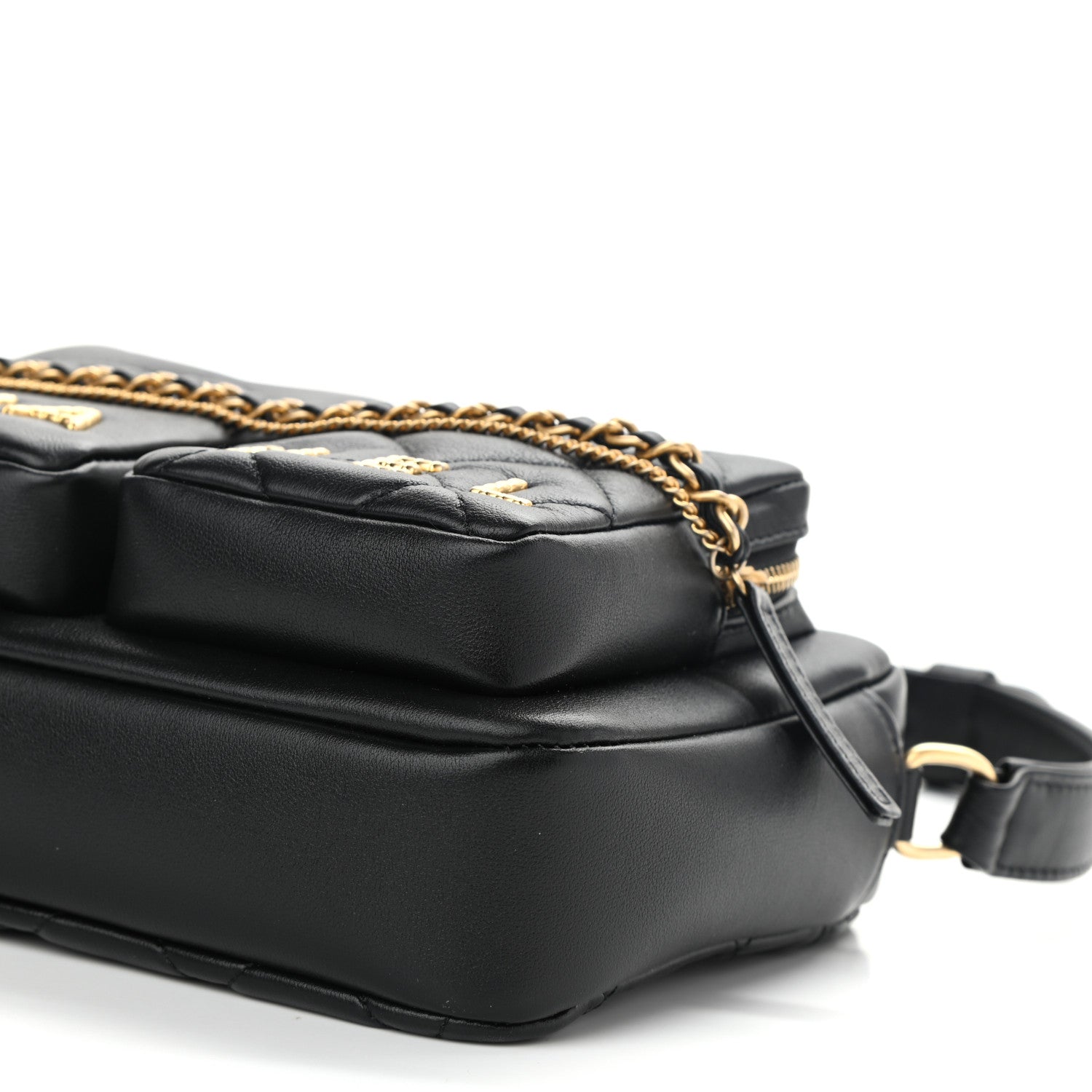 Chanel Calfskin Quilted Small Camera Case Black 9 of 9