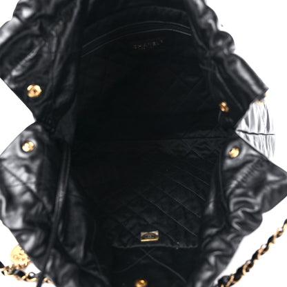 Chanel Shiny Calfskin Quilted Chanel 22 Black 6 of 11