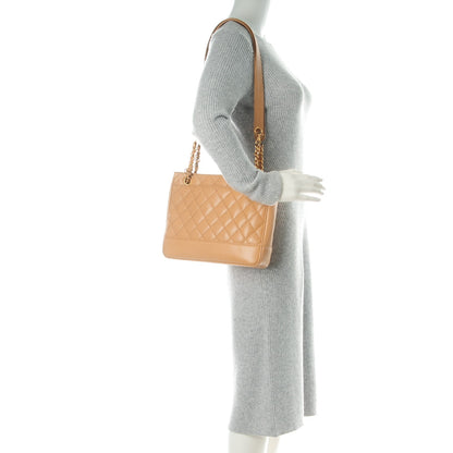 Chanel Caviar Quilted Shoulder Bag Beige 2 of 9