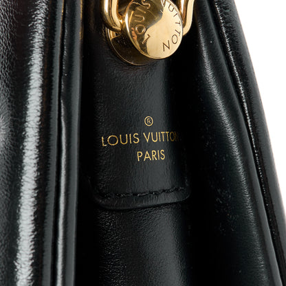 Louis Vuitton Glazed Lambskin Embossed Monogram Coussin PM Black 7 of 10