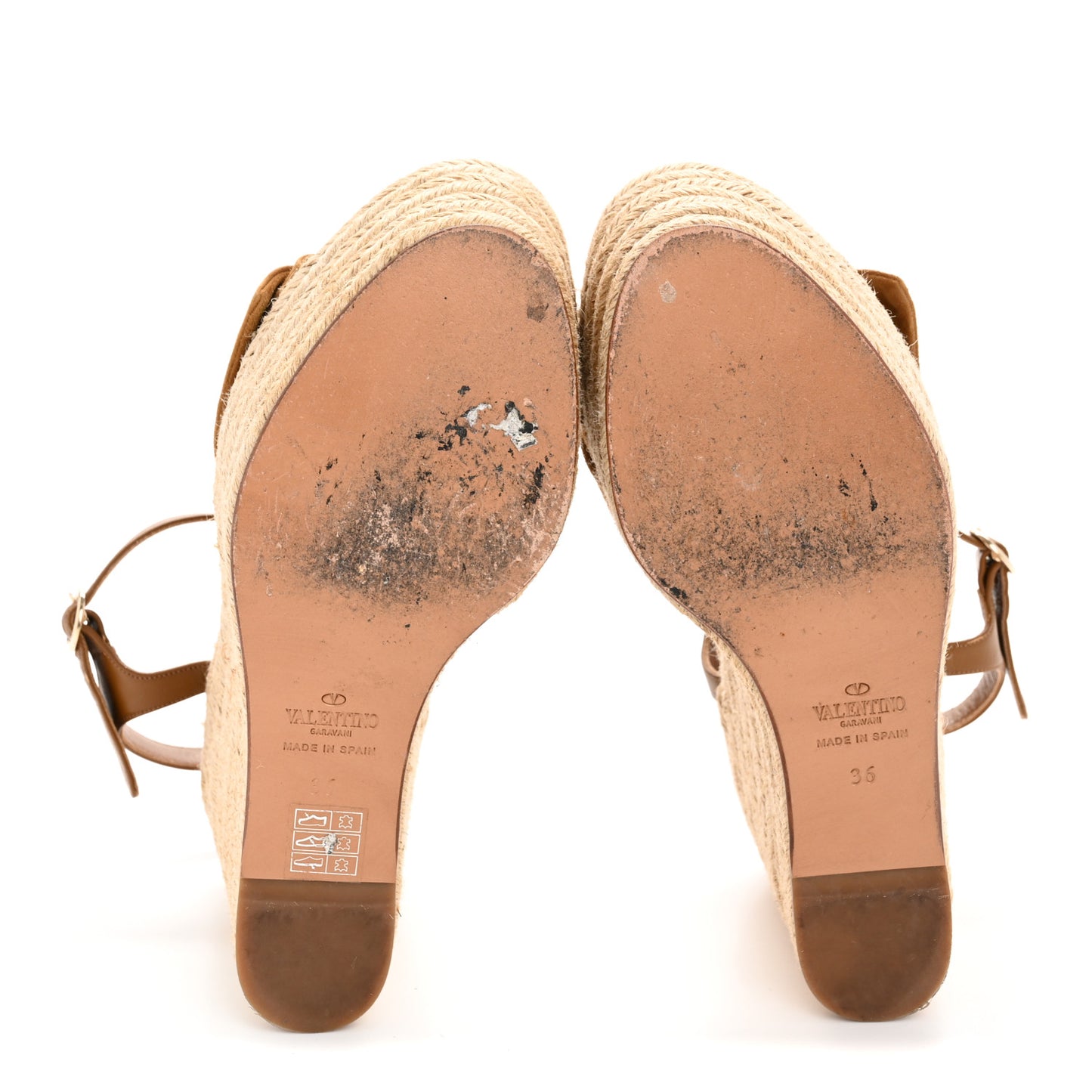 Suede Calfskin Tropical Bow Espadrille Platform Wedge Sandals 36 Brown