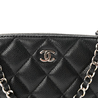 Chanel Caviar Quilted Purse With Chain Black 7 of 9