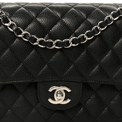 Chanel Caviar Quilted Medium Double Flap Black 9 of 11