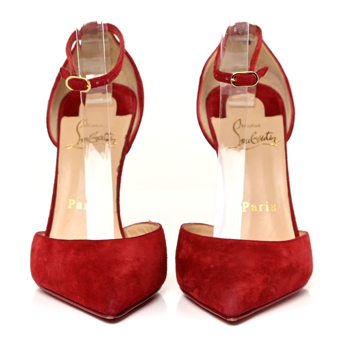 Veau Velours Uptown 100 Pumps 36 Carmin