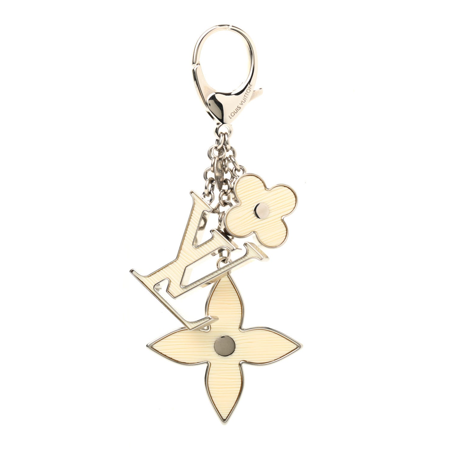 Fleur d Epi Bag Charm Ivory