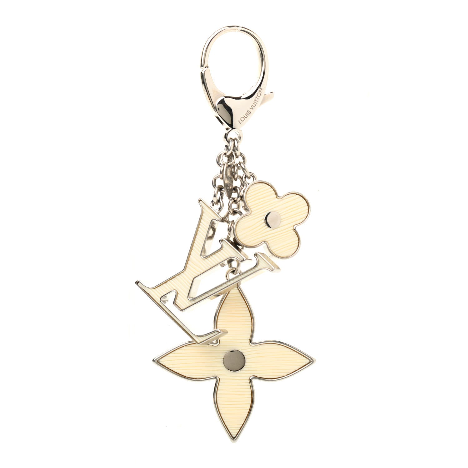 Louis Vuitton Fleur d Epi Bag Charm Ivory 1 of 4