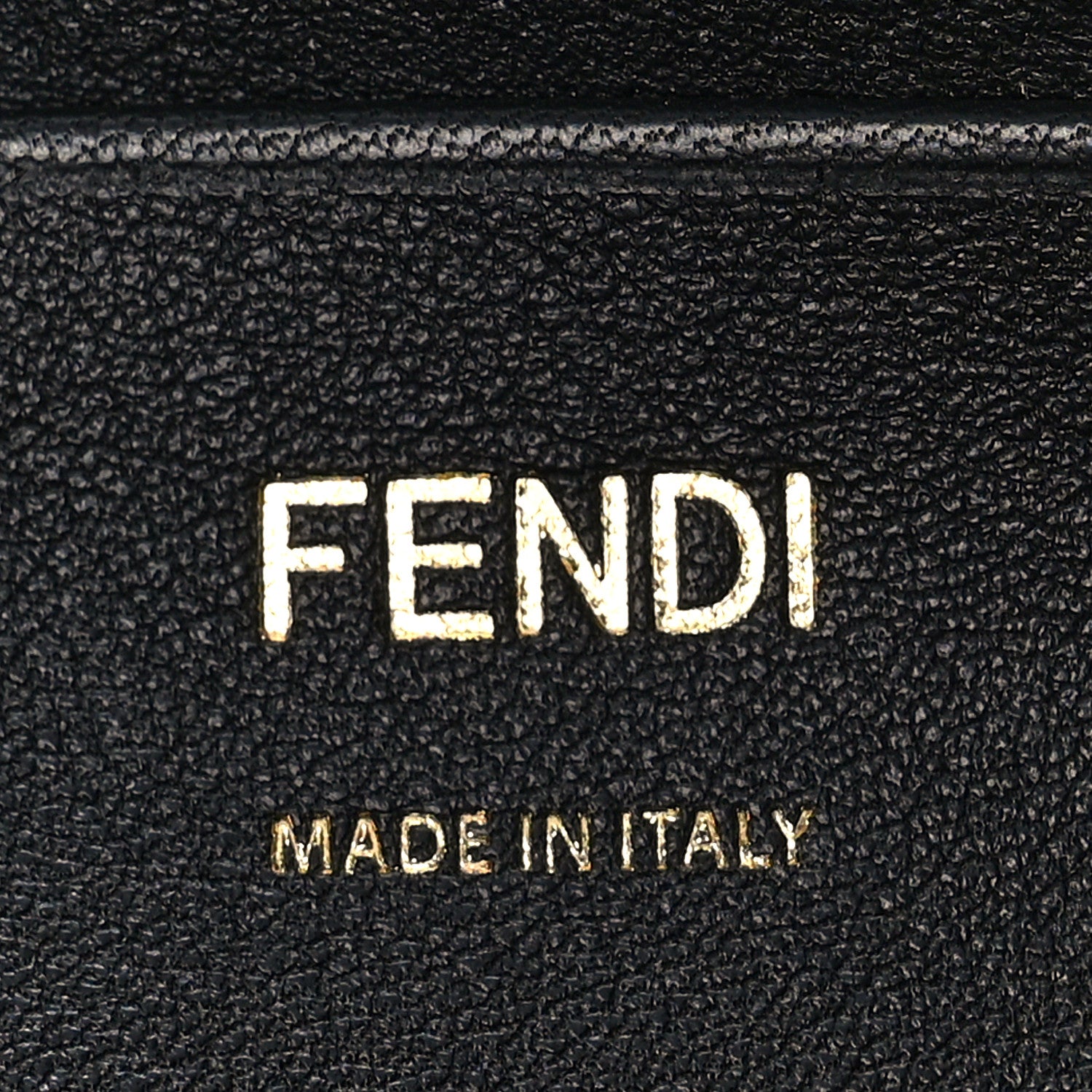 Fendi Shearling Vitello Dolce Macro FF 1974 Mini Baguette Tobacco Black 6 of 8