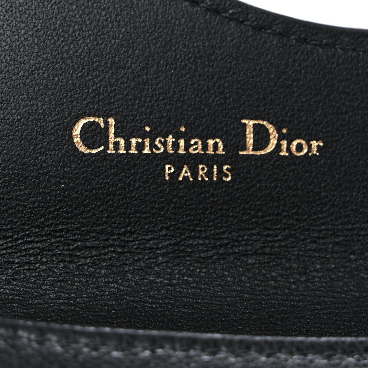 Goatskin Saddle Cosmos Zipped Card Holder Black