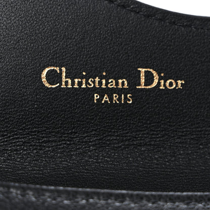 Christian Dior Goatskin Saddle Cosmos Zipped Card Holder Black 7 of 9