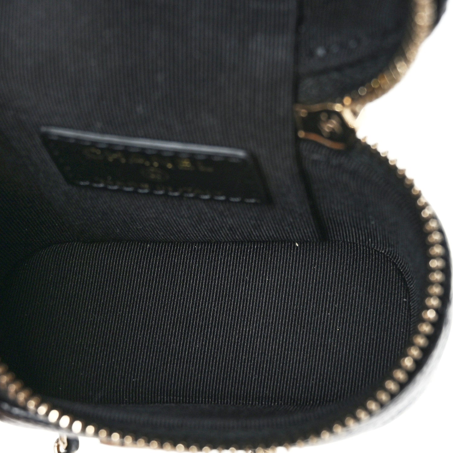 Chanel Caviar Quilted Small Handle With Care Vanity Case With Chain Black 5 of 9