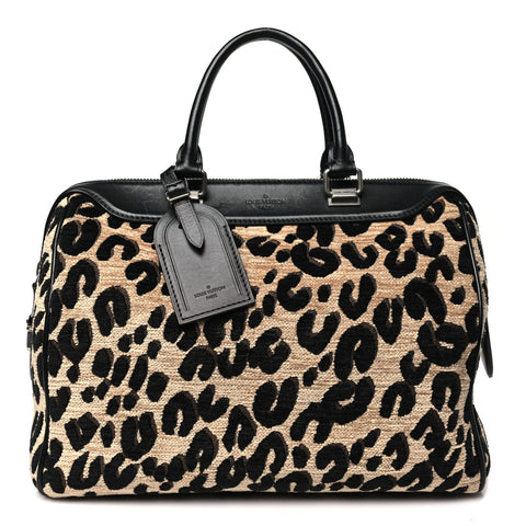 Jacquard Velvet Leopard Print Stephen Sprouse Speedy