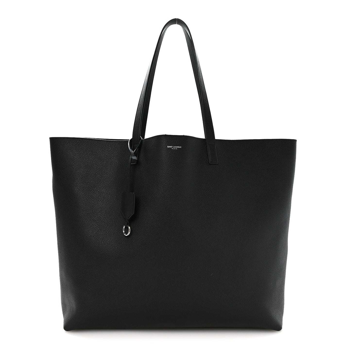 Calfskin Large Shopping Tote Black