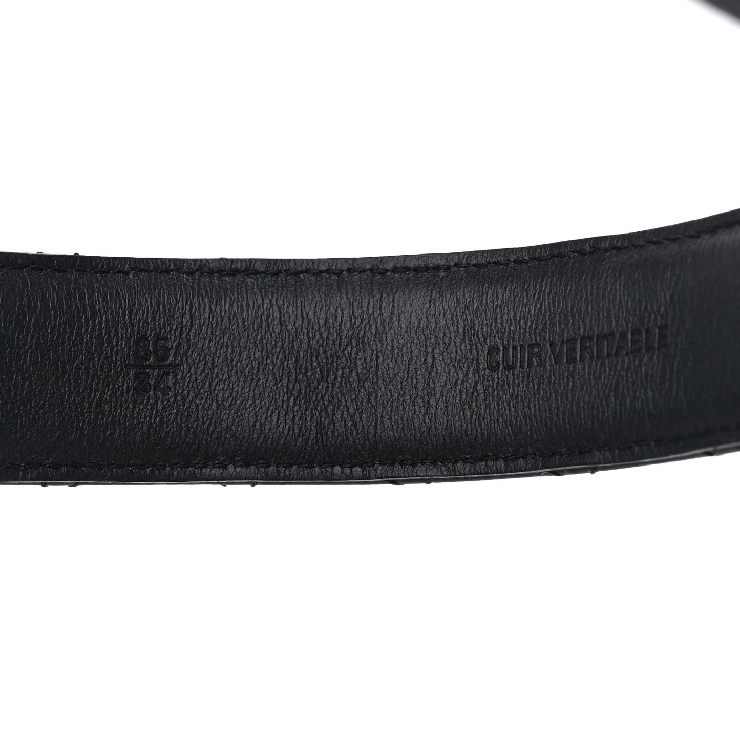 Lambskin Quilted CC Chain Belt 85 34 Black
