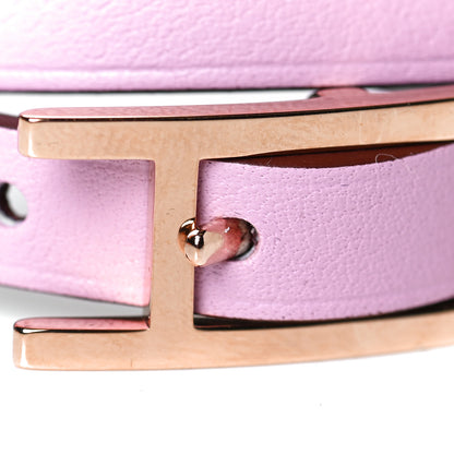 Hermes Swift Behapi Double Tour Bracelet T2 Mauve Sylvestre Rouge H 3 of 3