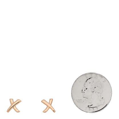 Tiffany 18K Rose Gold Small Paloma's Graffiti X Earrings 2 of 4