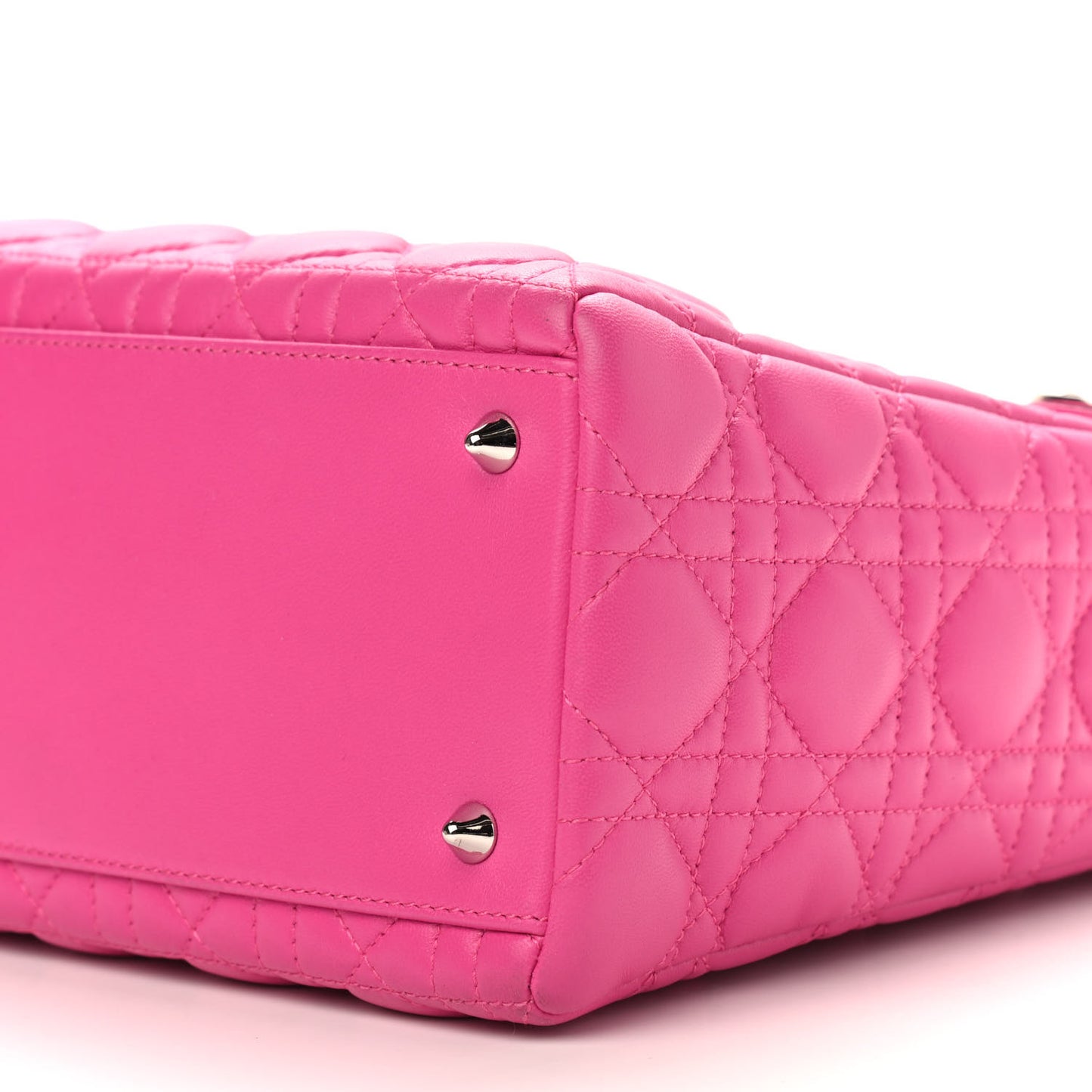 Lambskin Cannage Medium Lady Dior Pink