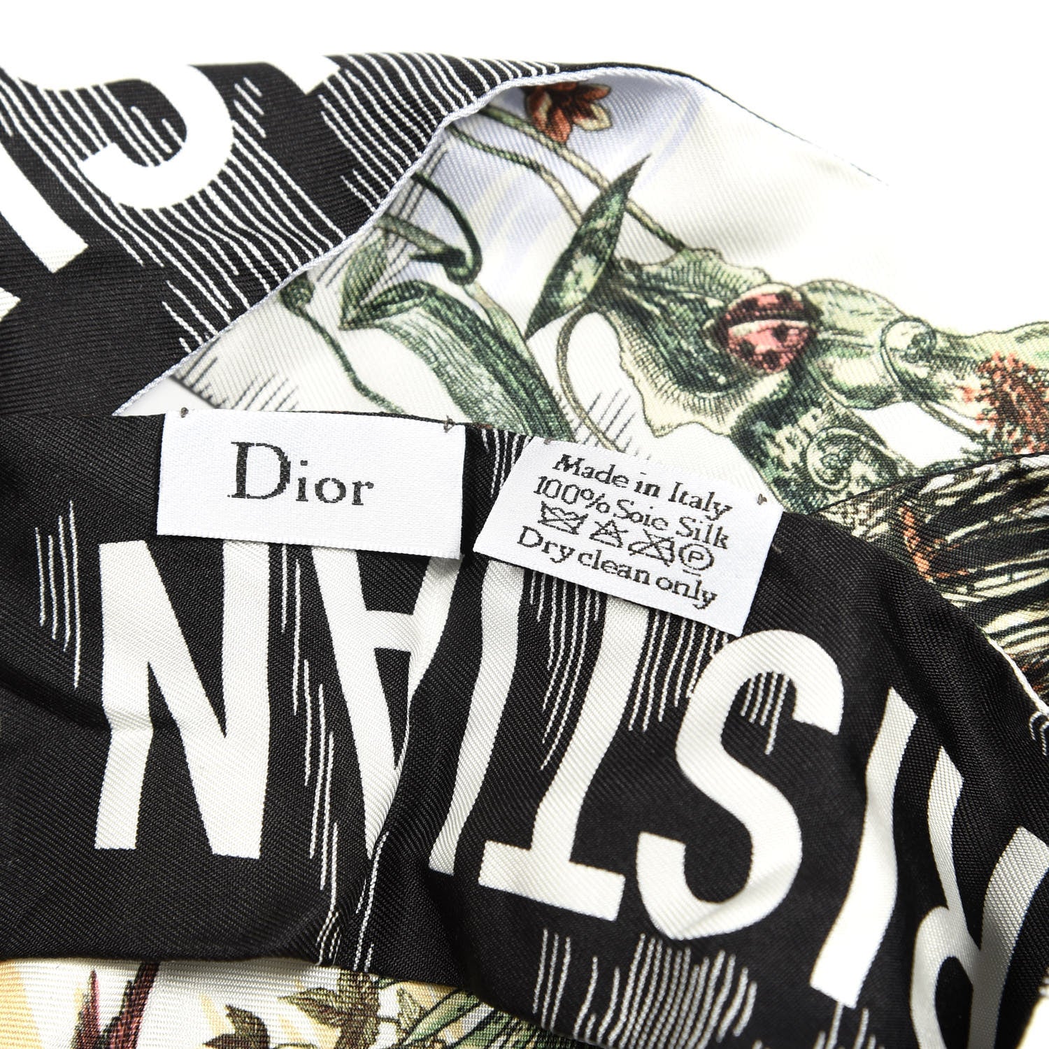 Christian Dior Silk Toile De Jouy Carnivora Mitzah Scarf 2 of 3