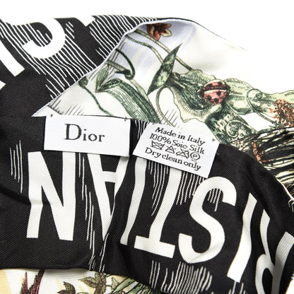 Christian Dior Silk Toile De Jouy Carnivora Mitzah Scarf 2 of 3