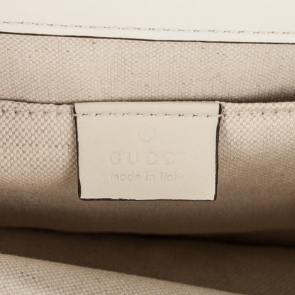 Gucci Calfskin Bamboo Web Medium Dionysus Top Handle Bag White Blue Hibiscus Red 6 of 7