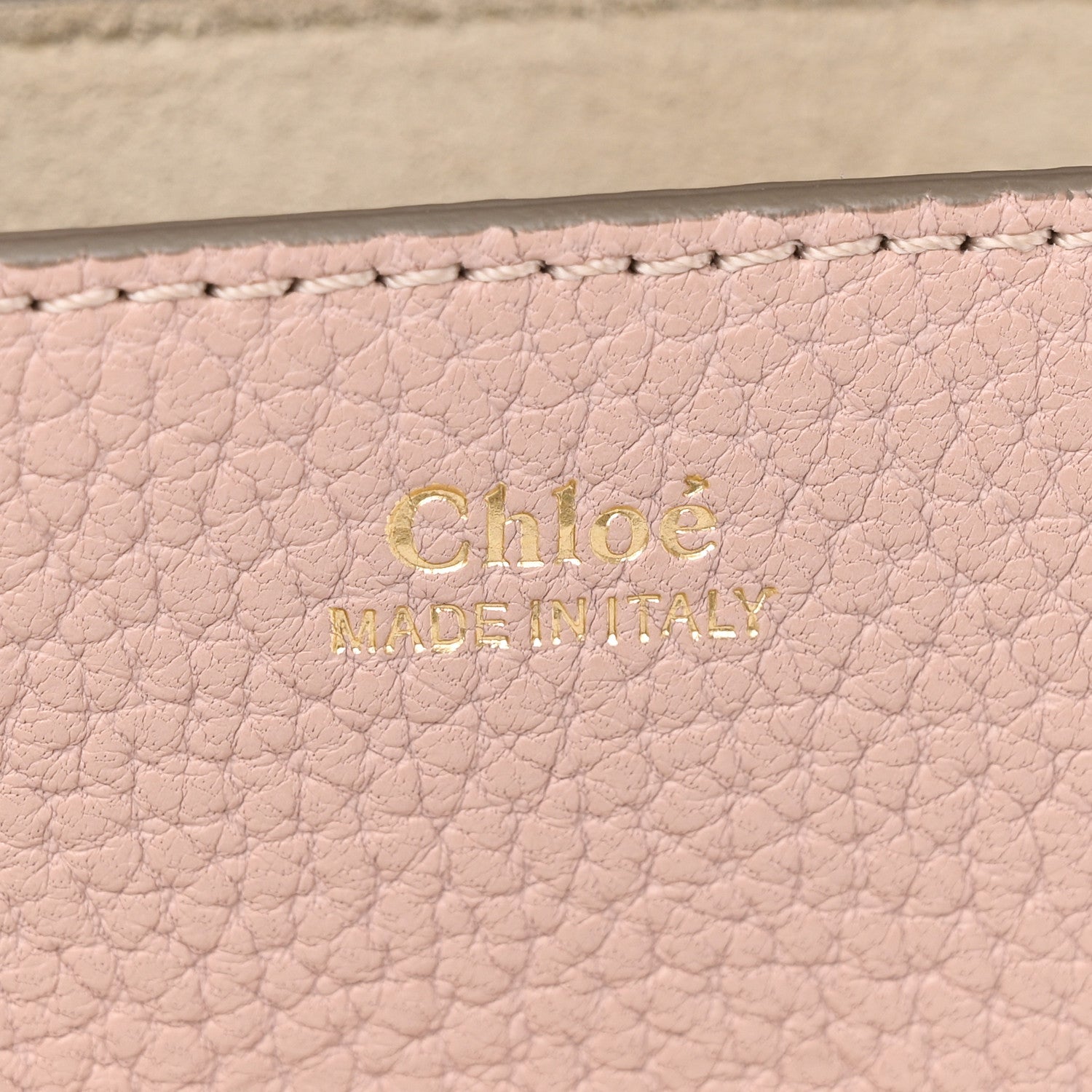 Chloe Grained Lambskin Mini Drew Shoulder Bag Cement Pink 6 of 9