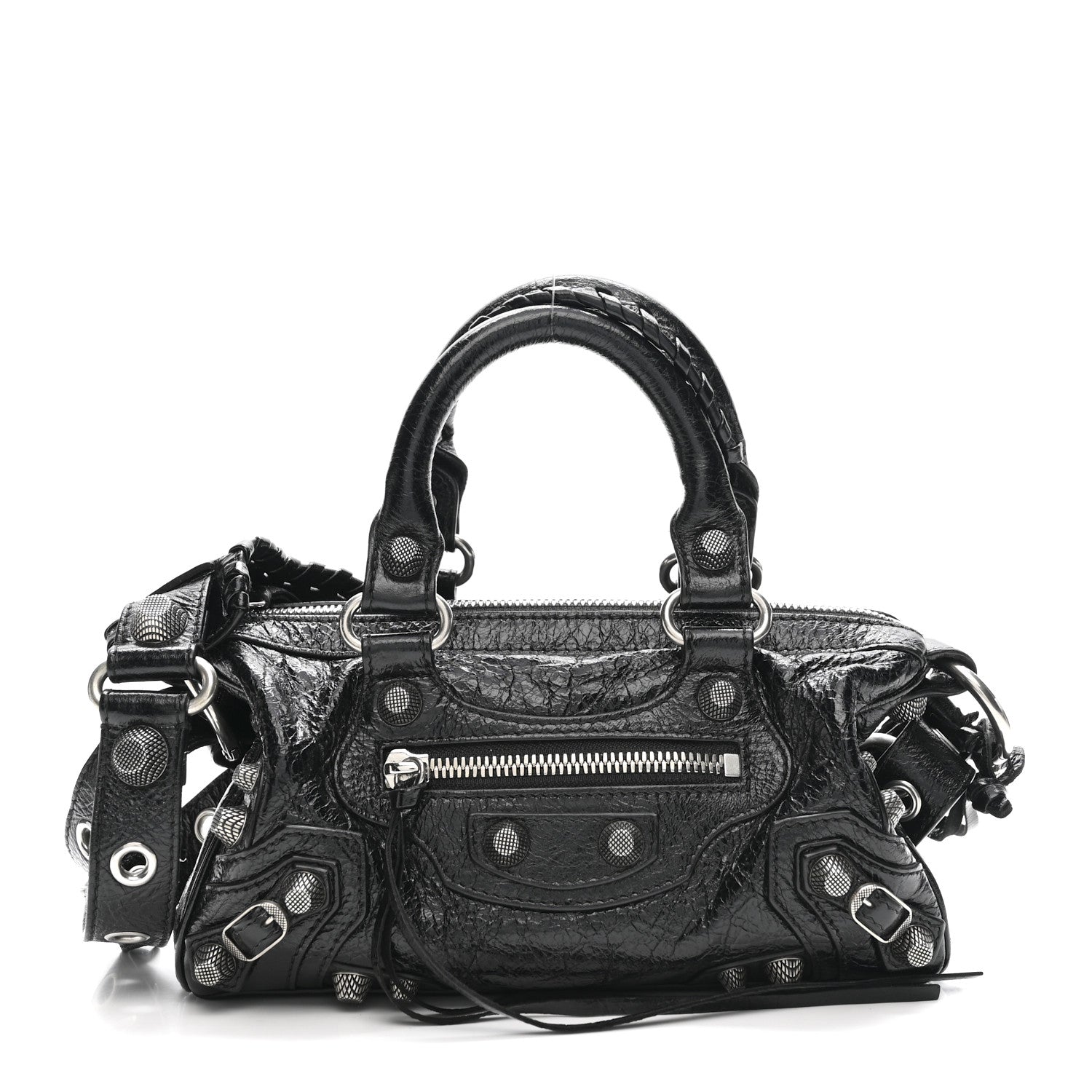 Balenciaga Agneau Arena Mini Le Cagole Duffle Crossbody Bag Black 1 of 14