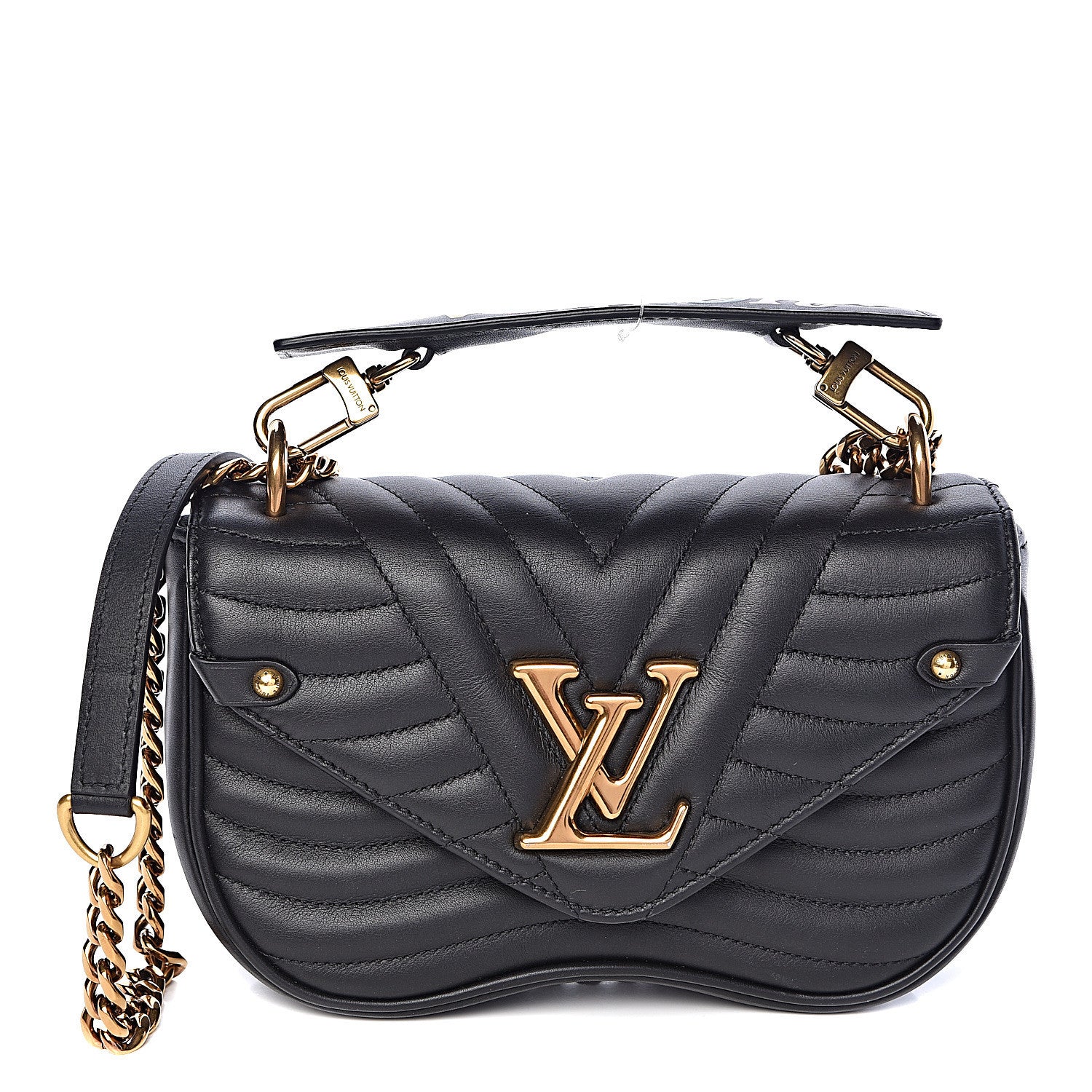 Louis Vuitton Calfskin New Wave Chain PM Black 1 of 10