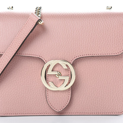 Gucci Dollar Calfskin Small Interlocking G Shoulder Bag Soft Pink 8 of 10
