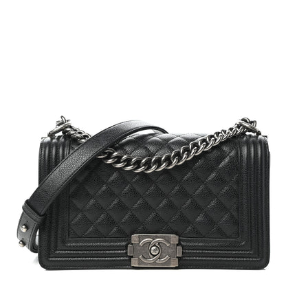 Chanel Caviar Quilted Medium Boy Flap Black 1 of 13