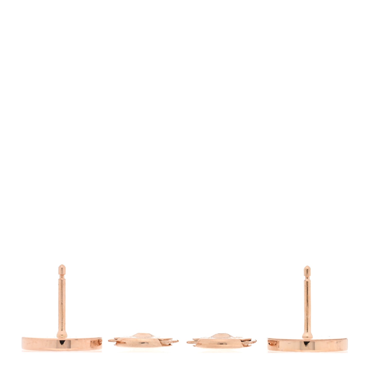 18K Rose Gold Mother of Pearl BVLGARI BVLGARI Stud Earrings
