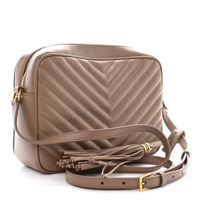 Saint Laurent Calfskin Matelasse Monogram Lou Camera Bag Taupe 3 of 11